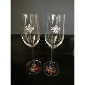 Riedel Partida Tequila Glasses Set of‎ 2 Unique Partida Logo Emblem 640818 NEW